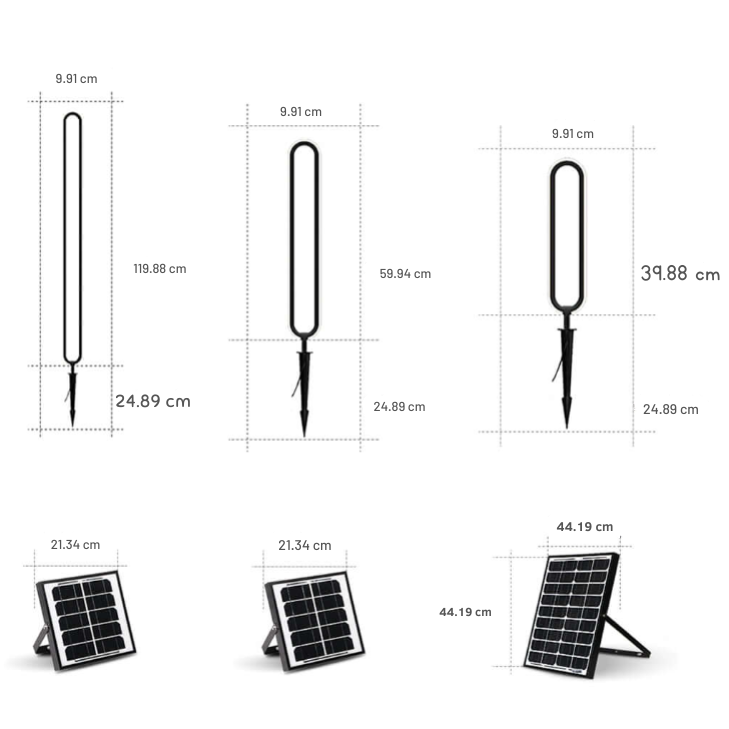 Interete Sleek Oval Ring LED Modern Outdoor Lights