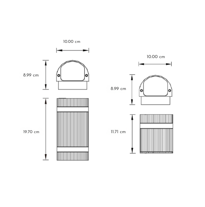 Harey Die-cast Industrial Outdoor Wall Lights