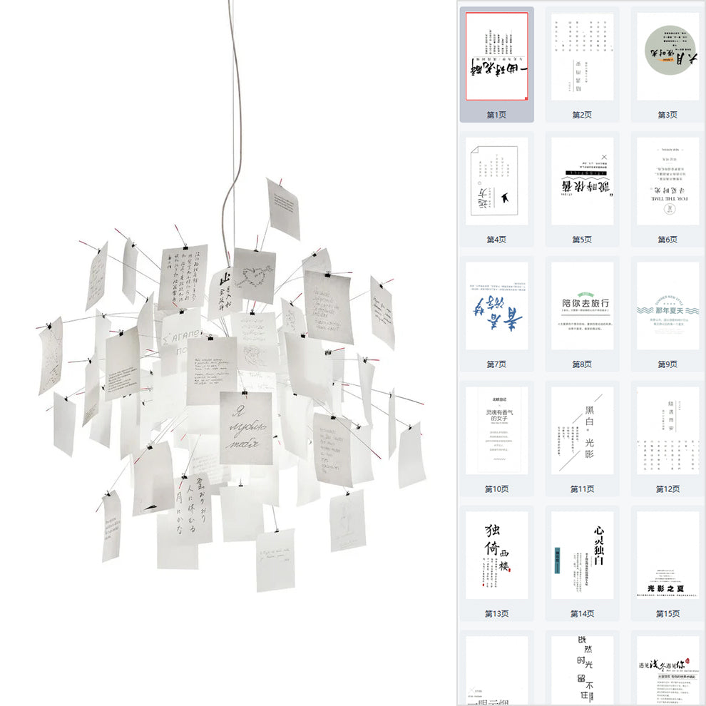 Ortheen Paper Chandelier
