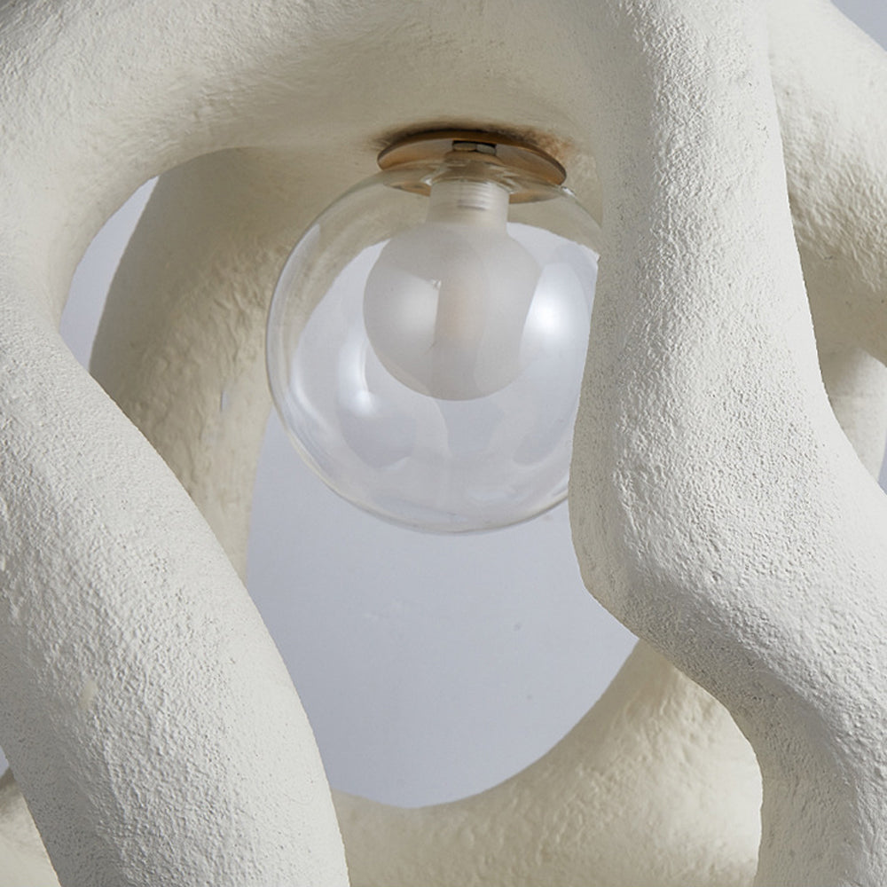 Avi Modern Metal/Resin White/Black Pendant Light - Neutral Decor