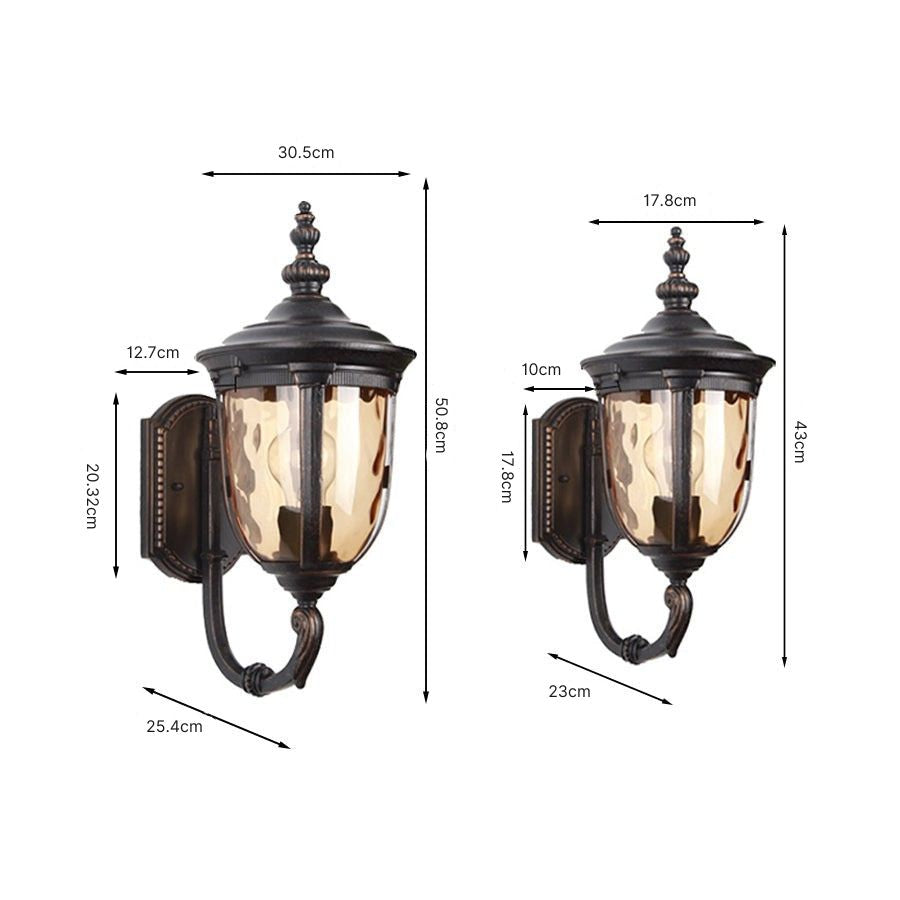 Laran Copper Retro Outdoor Wall Light