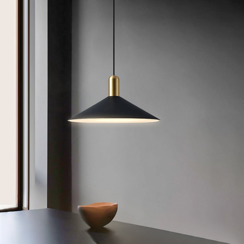 Aria Vintage Umbrella Monochrome Pendant Light - Neutral Decor