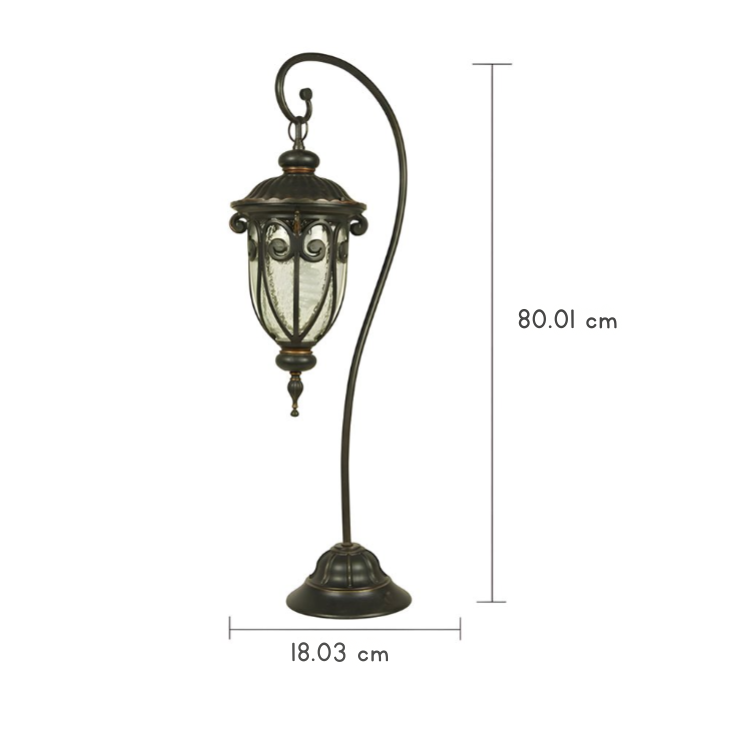 Gldys European Style Arched Outdoor Floor Lantern