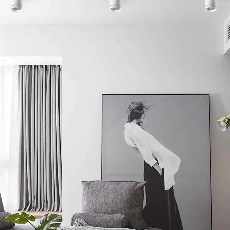 Aria Ceiling Light Mini Modern, White/Black, Bedroom/Living Room - Neutral Decor