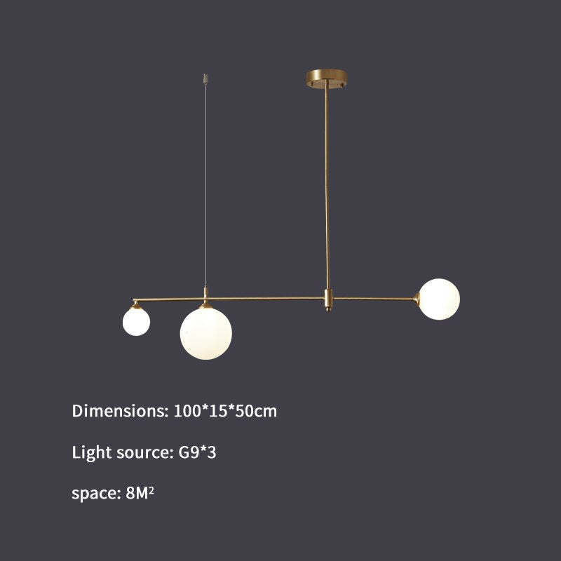 Valentina Modern Golden Bubble Copper Pendant Light - Neutral Decor