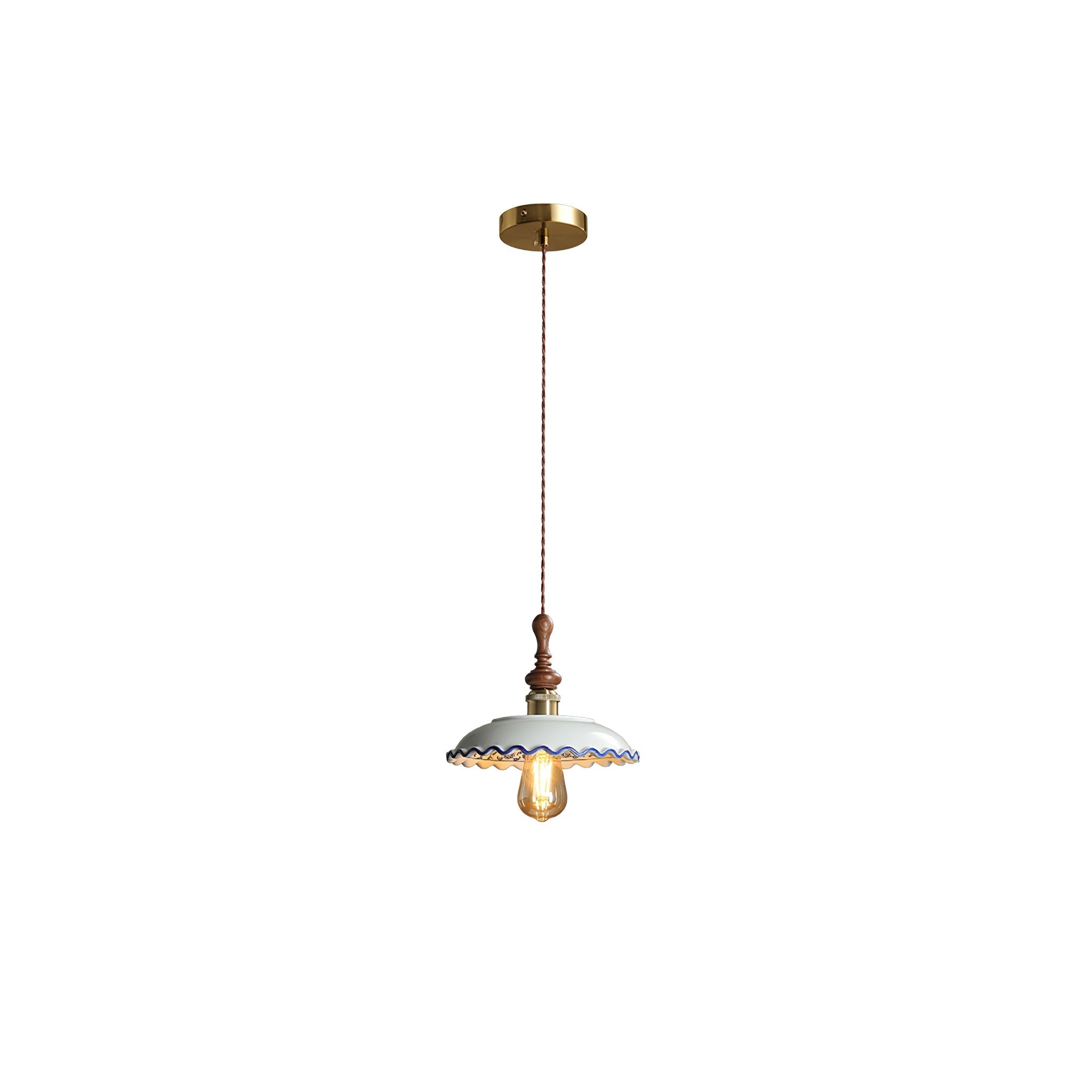 Ciraeor Delft Ceramic Pendant Light-Neutral Decor