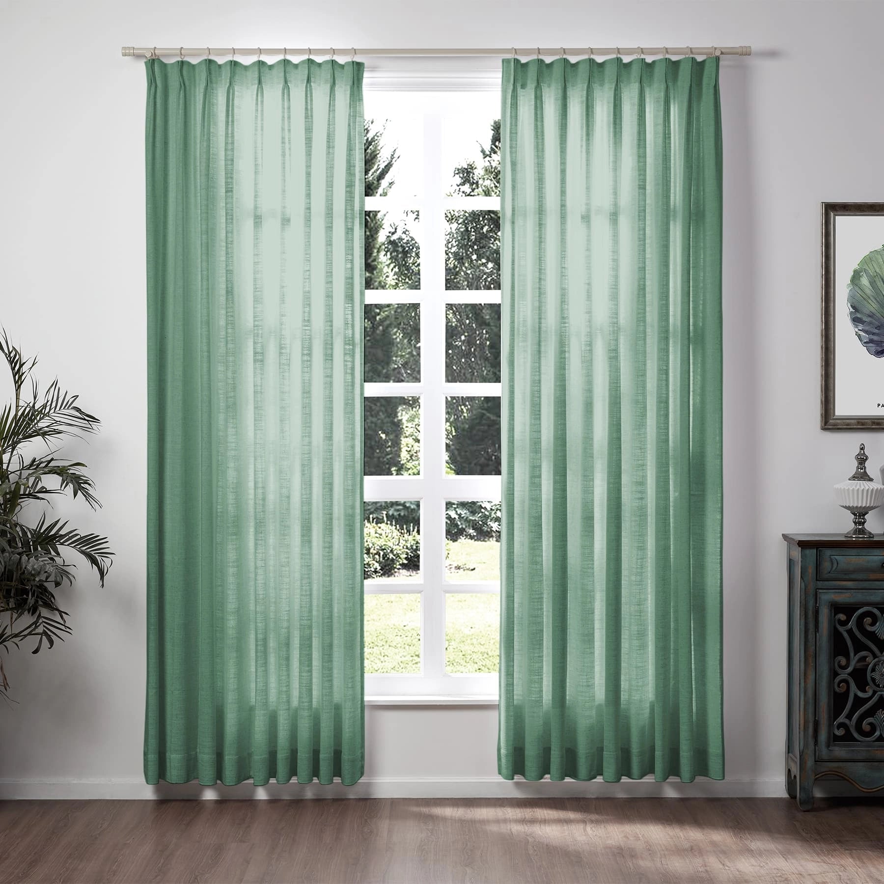 Lily Linen Curtains & Drapes Soft Top-Neutral Decor