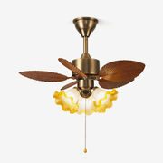 Vintage Leaf Ceiling Fan Light-Neutral Decor