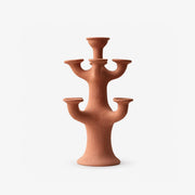 Terracotta Tree Candelabra-Neutral Decor