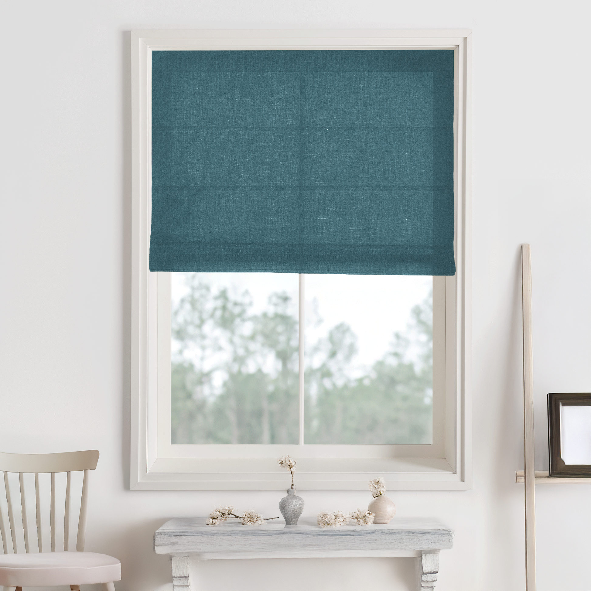 Bella Cotton Roman Shades & Blinds-Neutral Decor