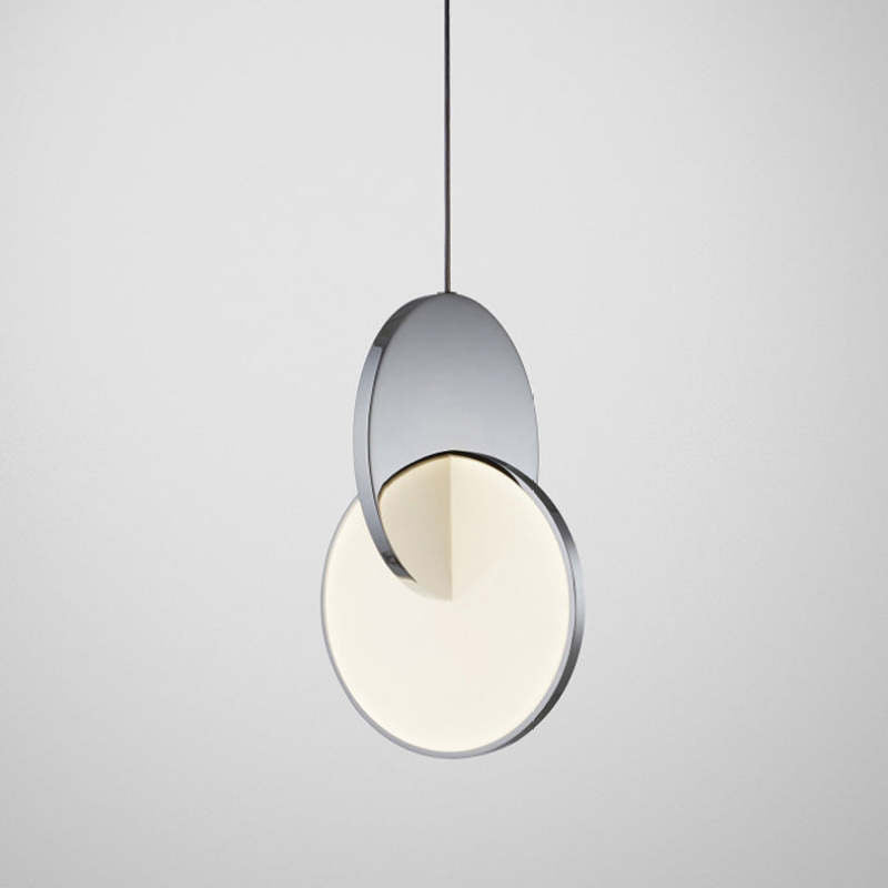 Arisha Pendant Light, Disc, Gold/Silver - Neutral Decor