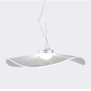 Arisha Designer Lotus Leaf Shaped Metal Pendant Light,White - Neutral Decor