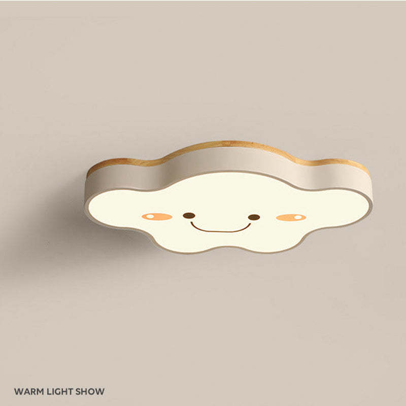 Arisha Creative Art Cloud LED Ceiling Light for Kids Room - Neutral Decor