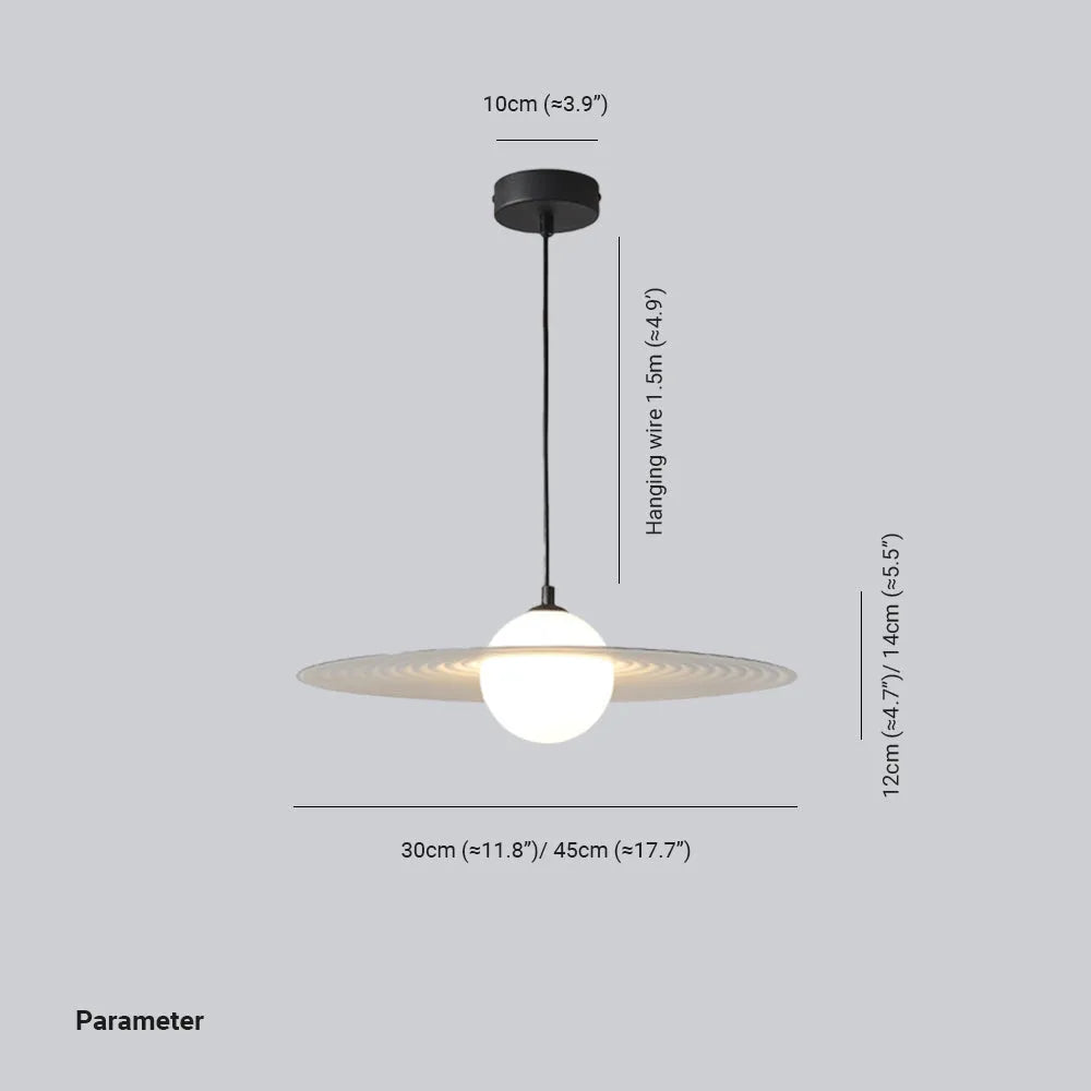 Arisha Minimalist Star Ring Pendant Light,Black/White - Neutral Decor