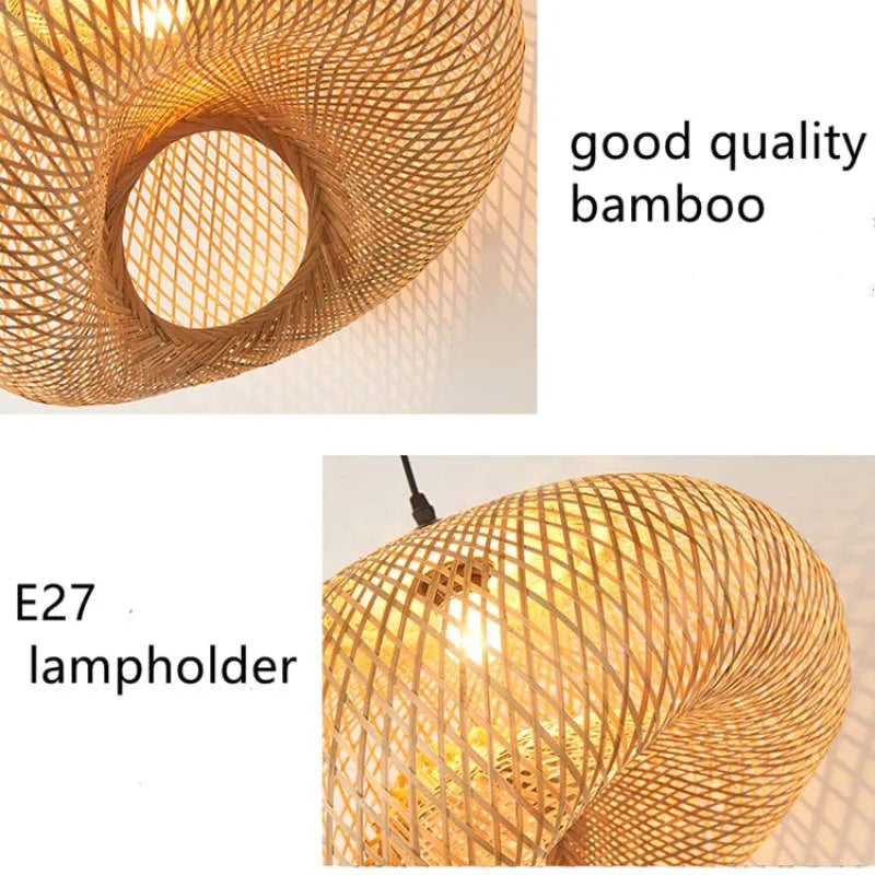 Ritta Bamboo Pendant Light - Neutral Decor