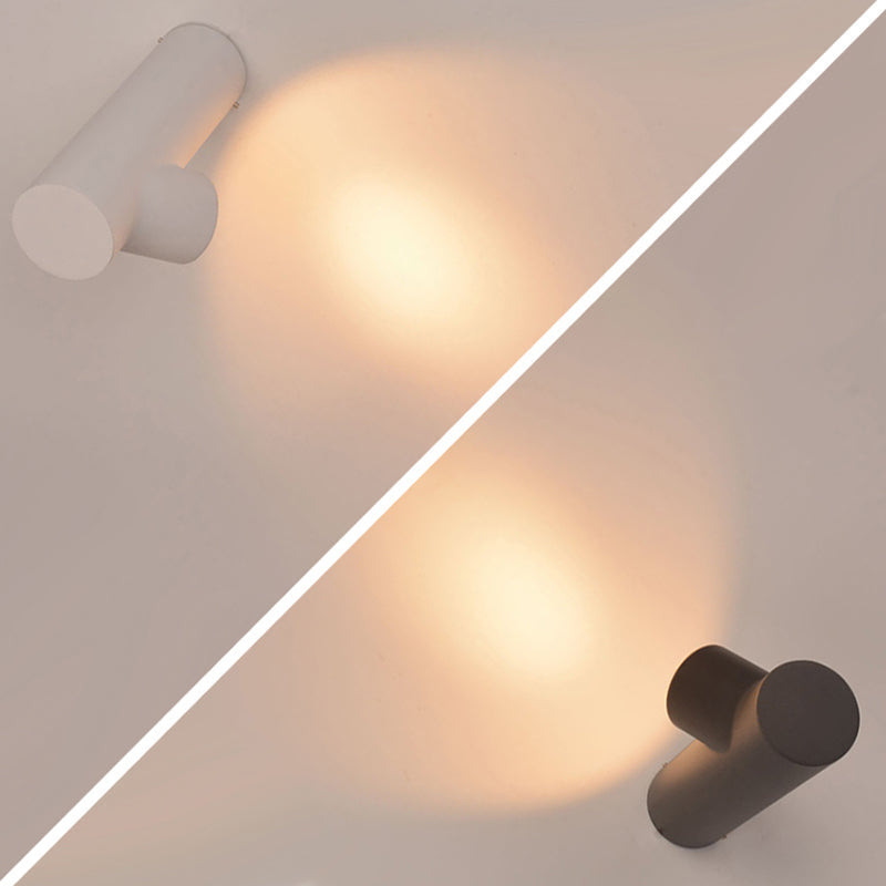 Ray Modern Waterproof Outdoor Wall Lighting, White & Black - Neutral Decor