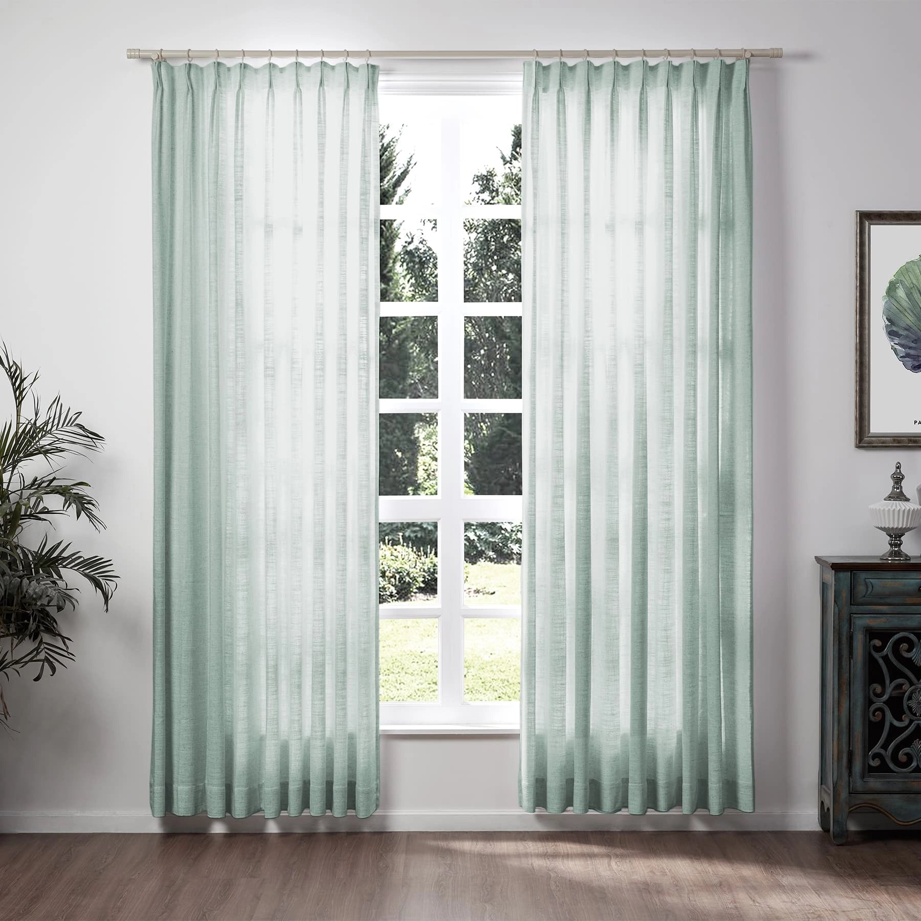 Lily Linen Curtains & Drapes Soft Top-Neutral Decor