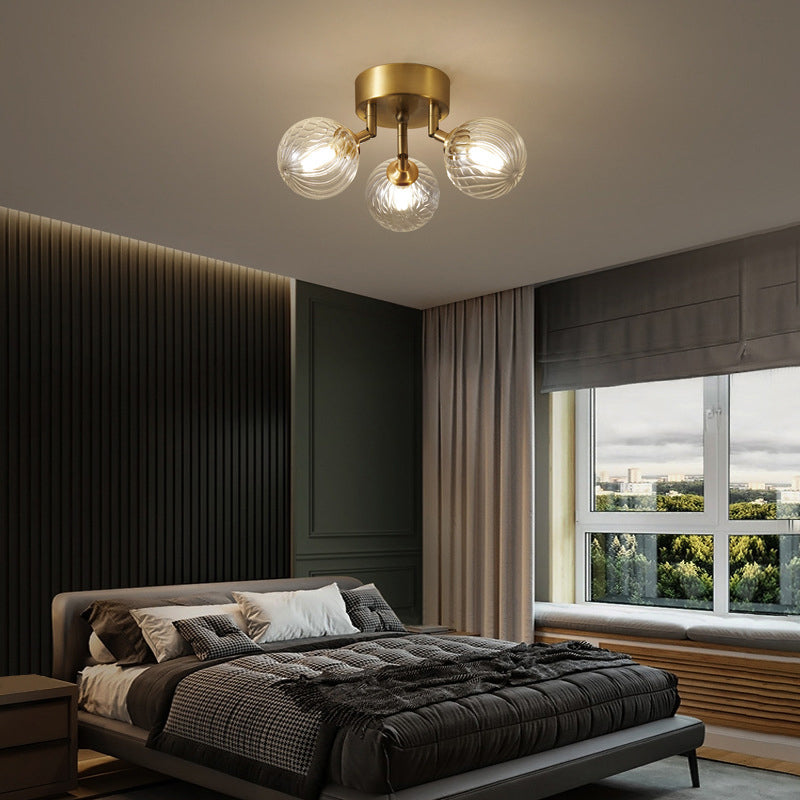 Valentina Modern Clear Bubble Glass Ceiling Light - Neutral Decor