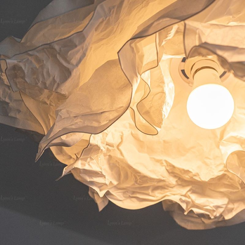 Ritta Pendant Light Wabi-sabi Cloud Paper - Neutral Decor