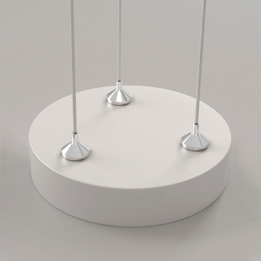Arisha Art Deco Flower Shape Pendant Light, White - Neutral Decor