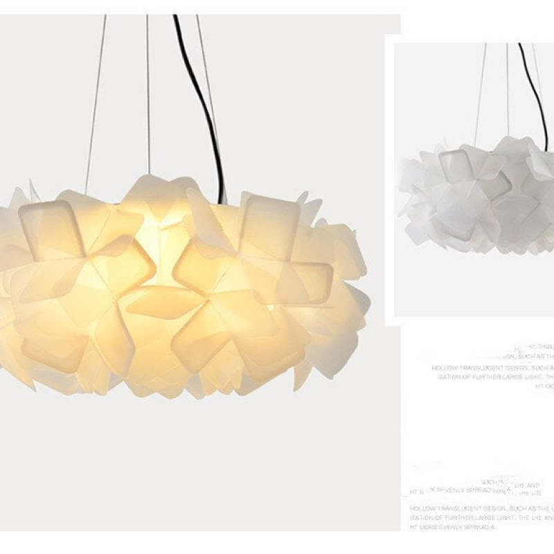 Arisha Modern Multicolour Decorative Flower Acrylic Pendant Light - Neutral Decor