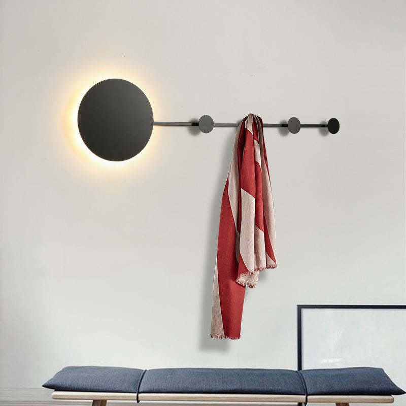 Arisha LED Porch Wall Hanging Coat Rack Creative Wall Lamp - Neutral Decor