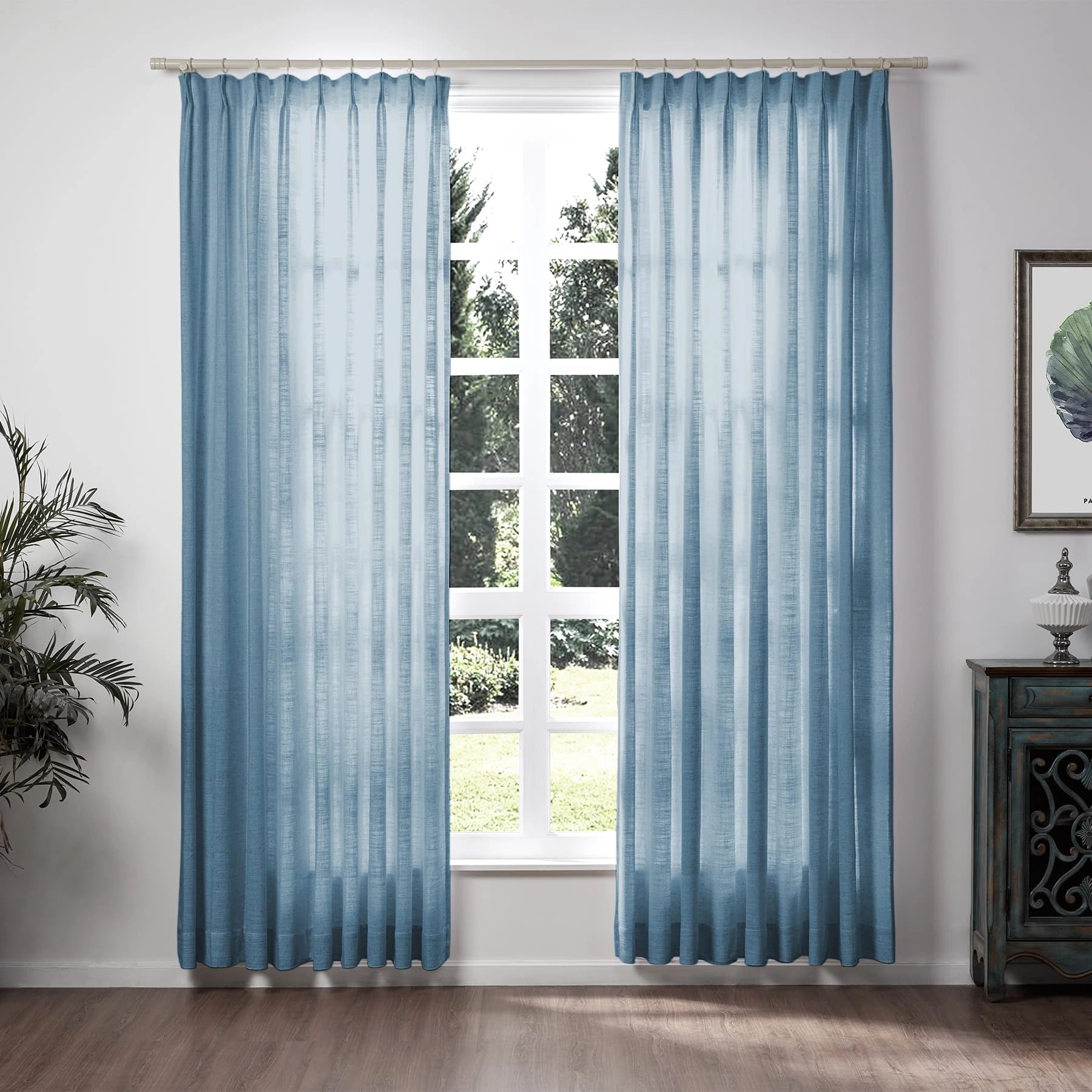 Lily Linen Curtains & Drapes Soft Top-Neutral Decor