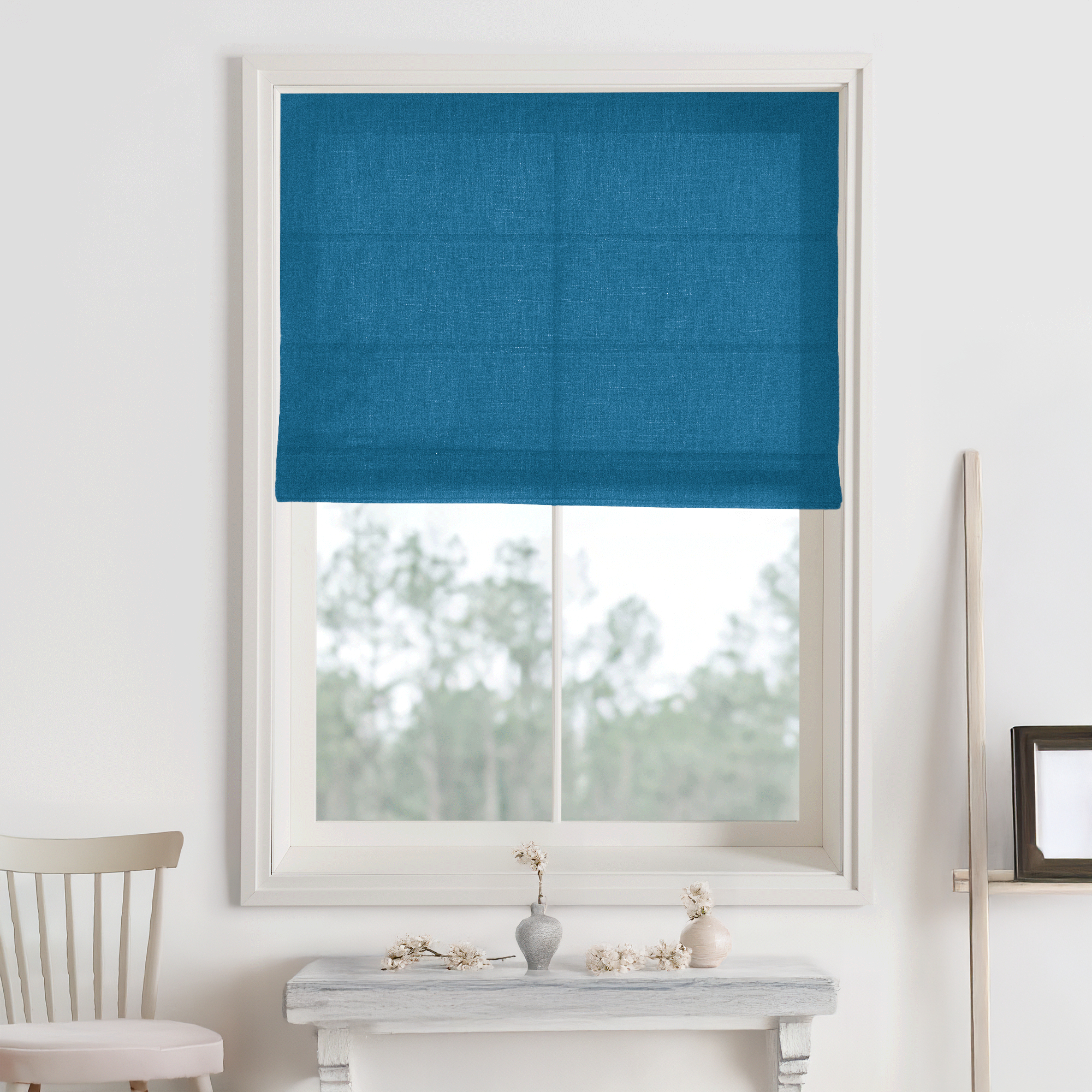 Bella Cotton Roman Shades & Blinds-Neutral Decor