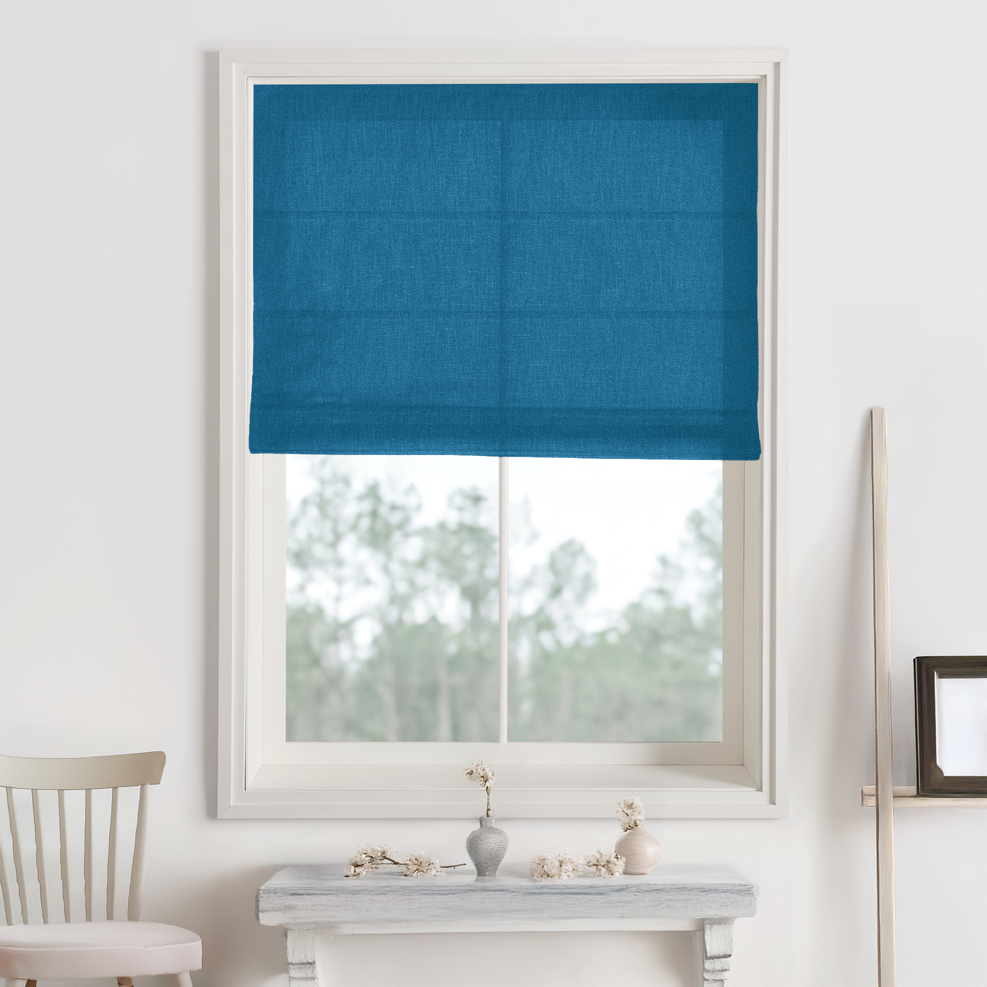 Bella Cotton Roman Shades & Blinds-Neutral Decor