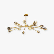 Kristy Luxurious Crystal Chandelier Living Room Golden - Neutral Decor
