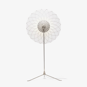 Radiant Floral Floor Lamp-Neutral Decor
