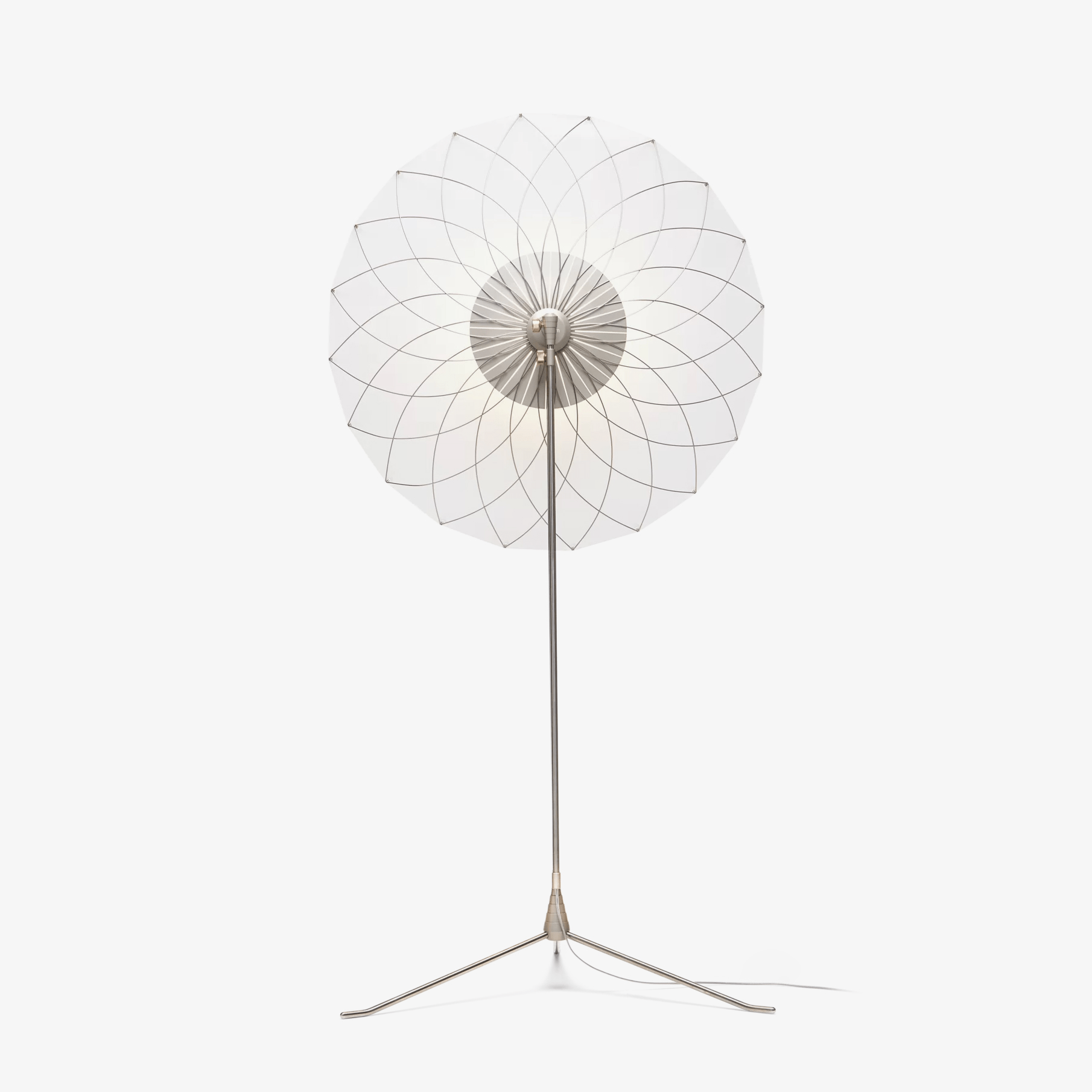 Radiant Floral Floor Lamp-Neutral Decor