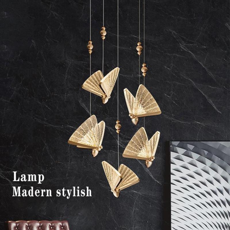 Arisha Art Deco Butterfly Pendant Light, 2 Color - Neutral Decor