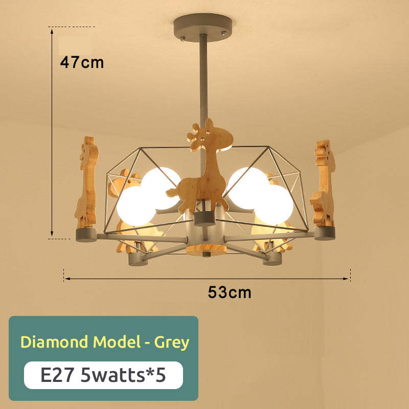 Arisha Giraffes LED Flush Mount Ceiling Light - Neutral Decor