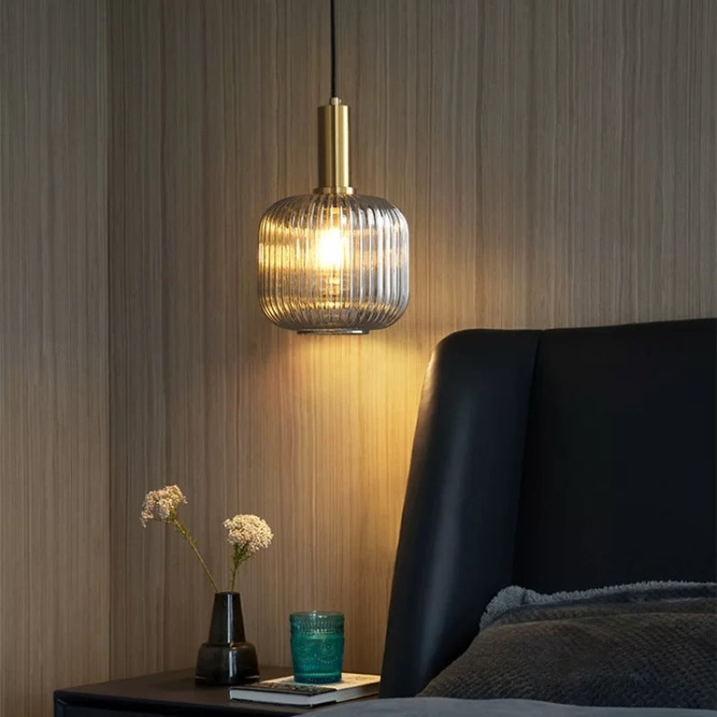 Valentina Pendant Light Crystal, Moru Glass, Cognac/Green/Grey, Kitchen Island - Neutral Decor