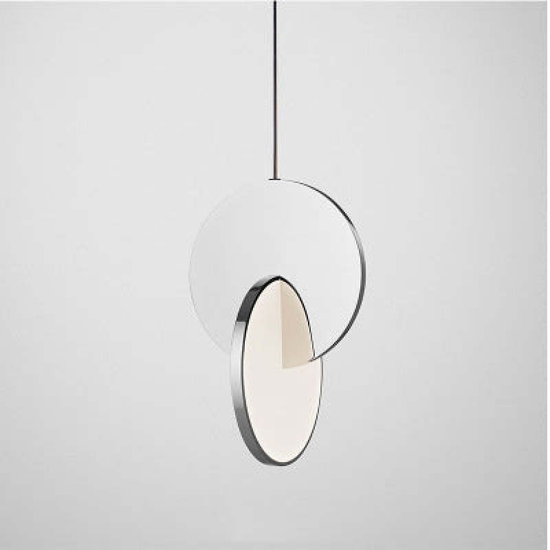 Arisha Pendant Light, Disc, Gold/Silver - Neutral Decor