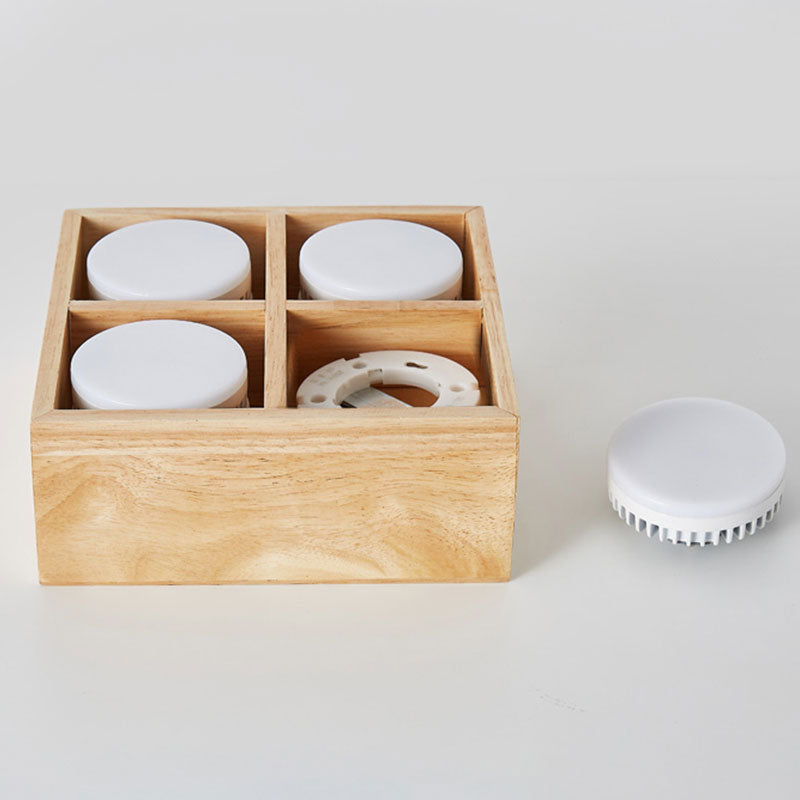 Muto Ceiling Light No Main Light, Wood - Neutral Decor