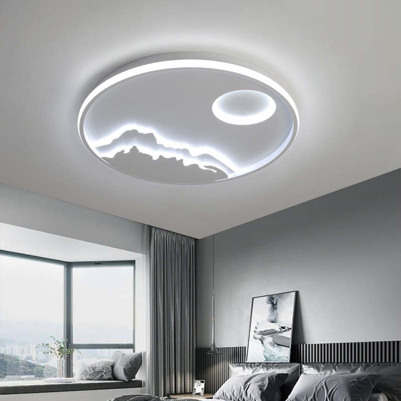 Arisha Mountain View Flush Mount Ceiling Light - Neutral Decor