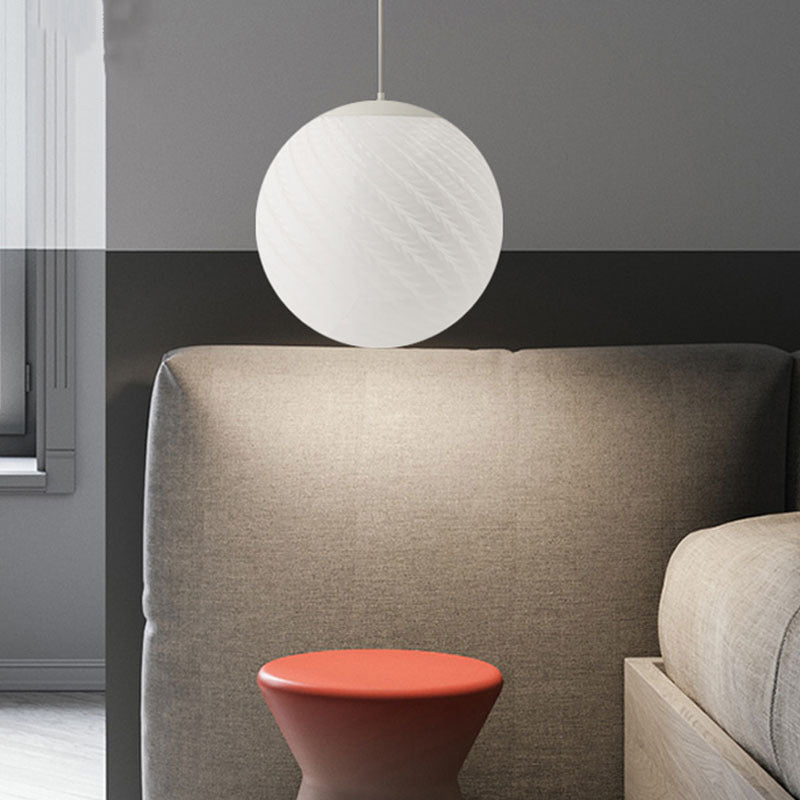 Valentina Minimalist LED Pendant Light Glass Study Bedroom - Neutral Decor