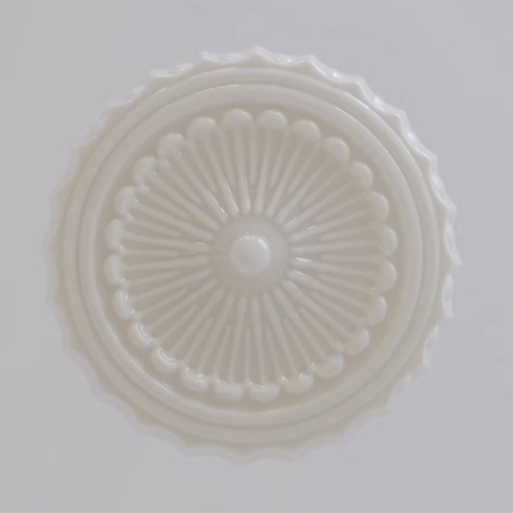 Valentina Vintage French Country Dome Pendant Light, White/Beige - Neutral Decor