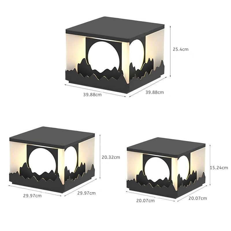 Megan Scenery Design LED Outdoor Fence Post Lights
