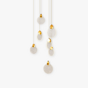 Kristy Luxury Circular Ripple Round Crystal Golden Chandelier - Neutral Decor
