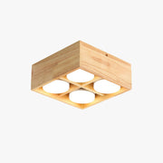Muto Ceiling Light No Main Light, Wood - Neutral Decor