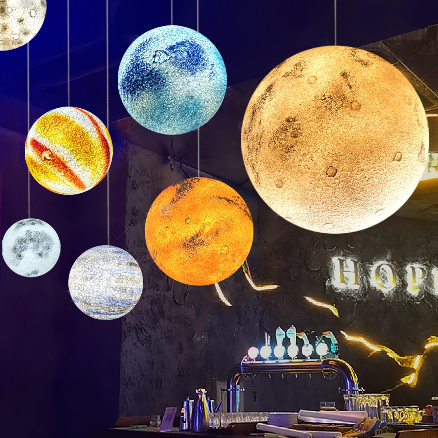 CosmoSphere Planetary Pendant Light-Neutral Decor