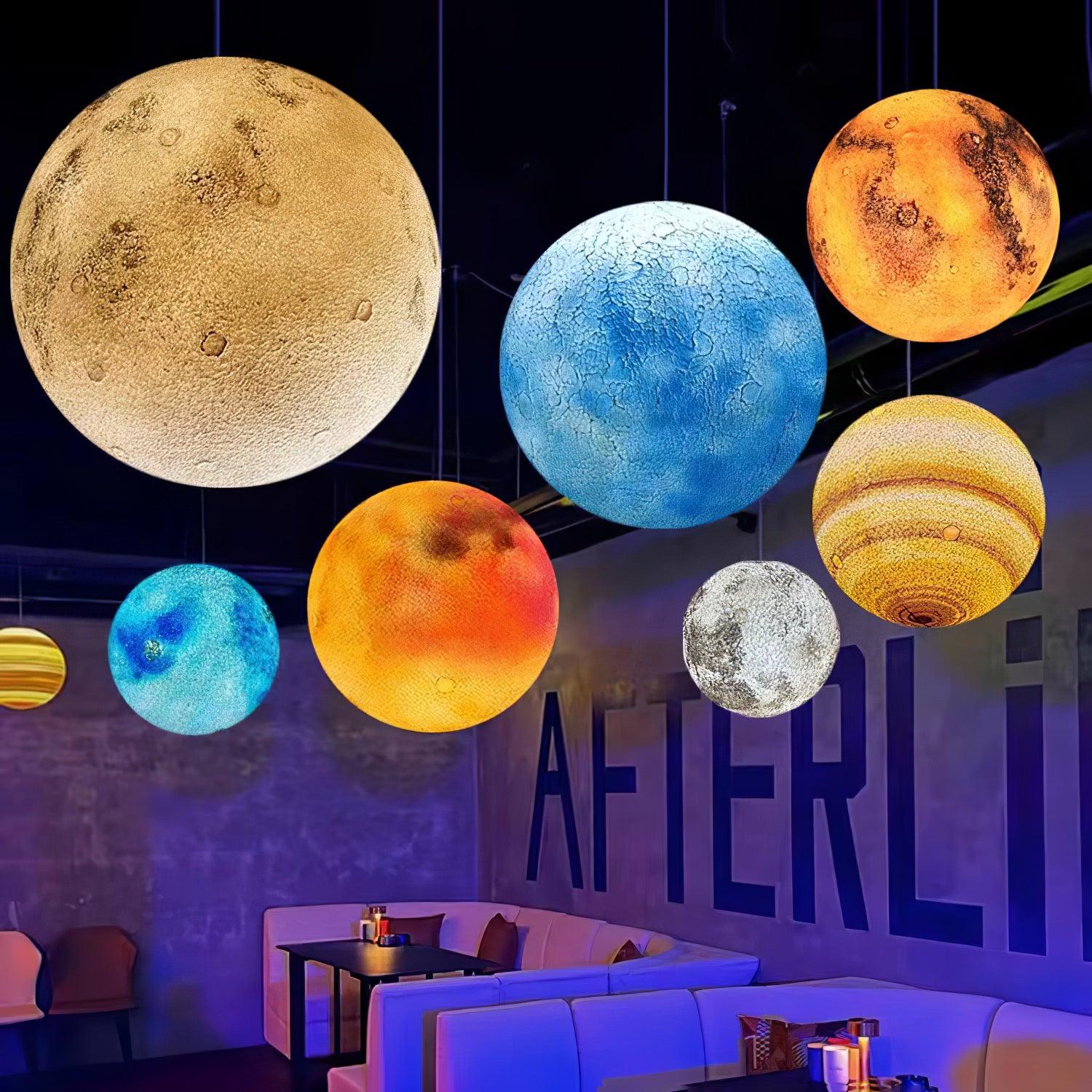 CosmoSphere Planetary Pendant Light-Neutral Decor