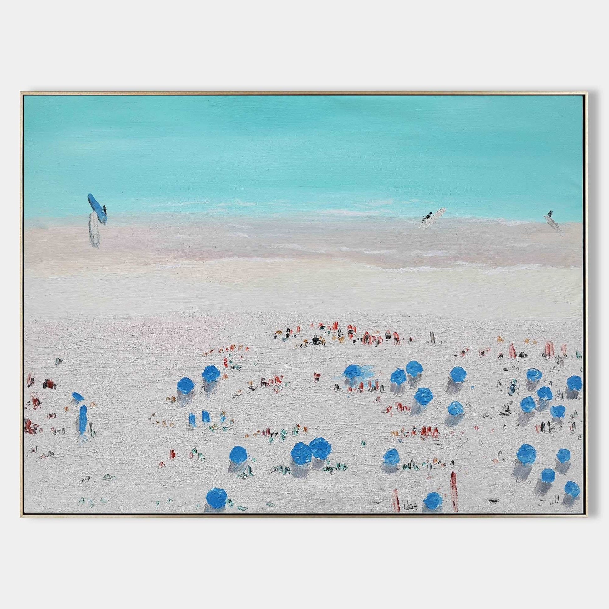 Abstract Coastal Painting ABSH53 - Neutralighting