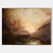 Abstract Coastal Painting ABSH49 - Neutralighting