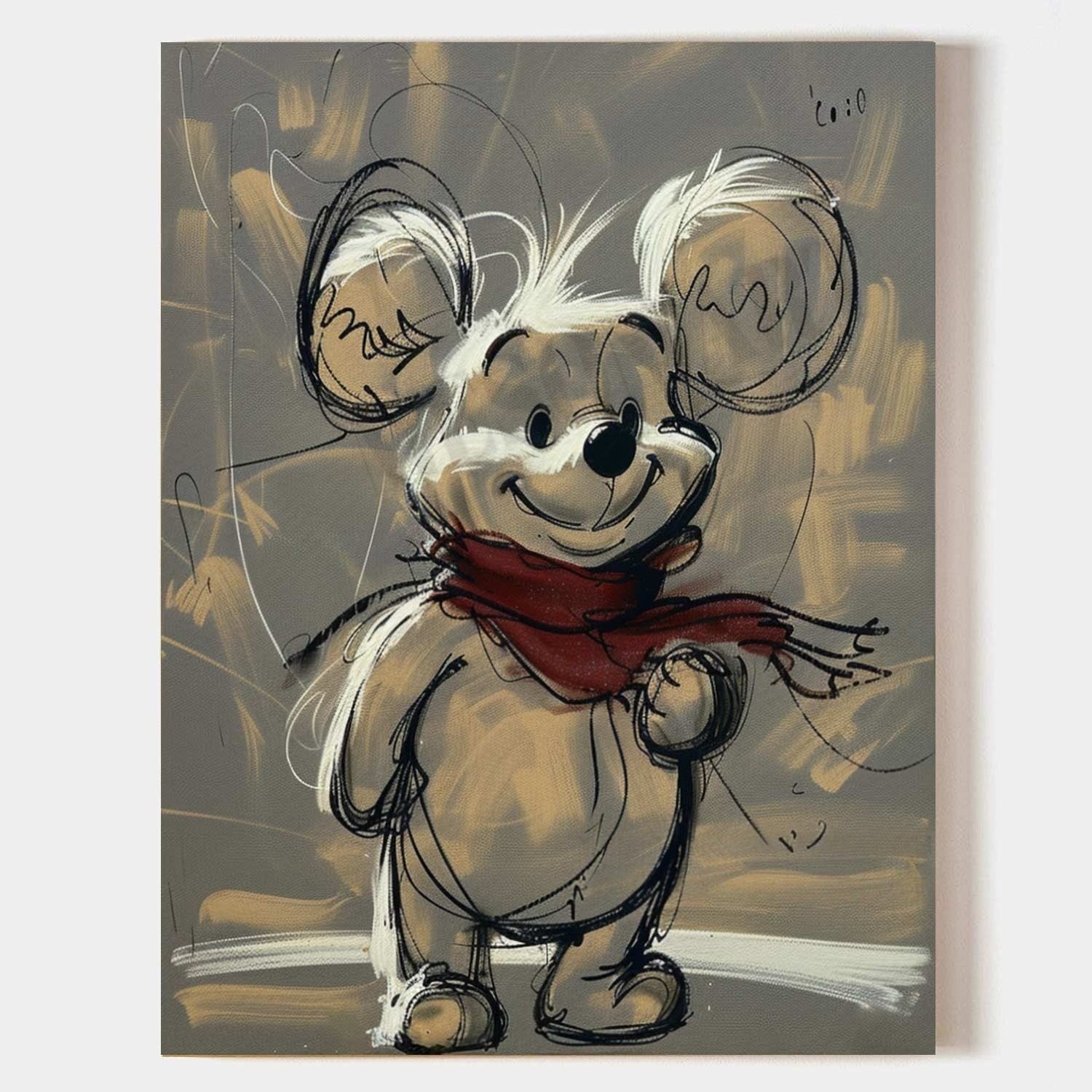 Wall Art Expressive Brushstroke Whimsical - Neutralighting