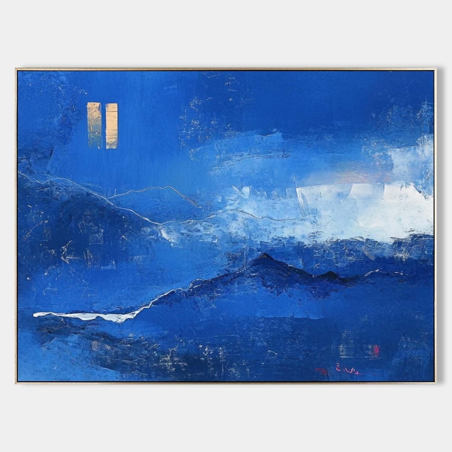Wall Art Majestic Textured Blue - Neutralighting
