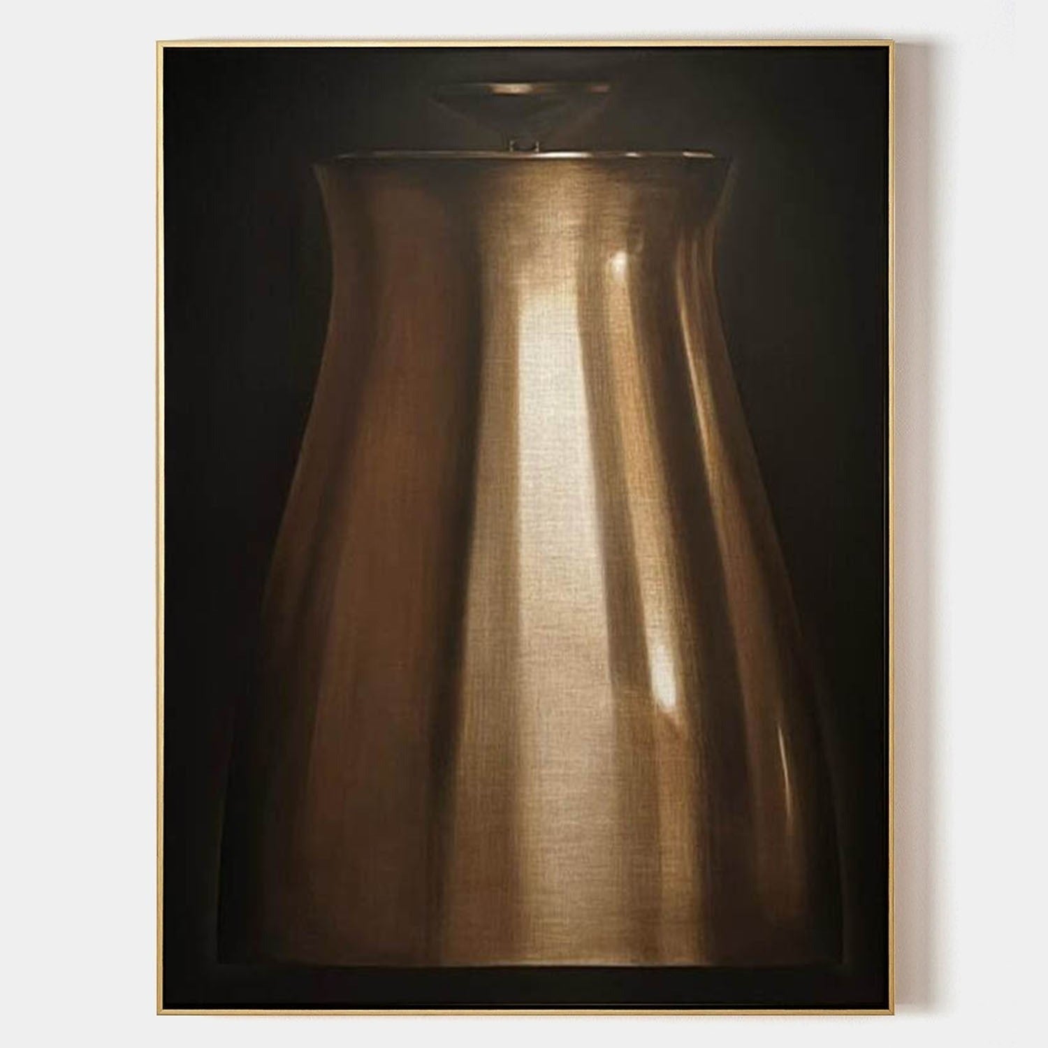Wall Art Luxe Textured Metallic Vase - Neutralighting